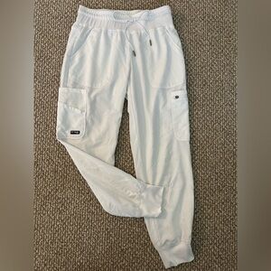 Grey’s Anatomy Women’s Spandex Stretch Jogger Style Scrubs Pants - WHITE